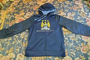 Manchester City Football Club Small (S) Blue Pullover Hoodie Sweatshirt - Picture 1 of 13