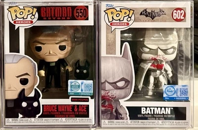 FUNKO POP HEROES set GS LE 9500 PCS Bruce Wayne & Ace 550 w/Batman 602 BLOODY - Image 1 of 4
