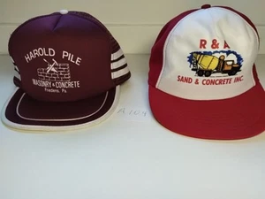 2 Trucker Hats Harold Pile Masonry & Concrete and R & A Sand & Concrete Inc. - Bild 1 von 11