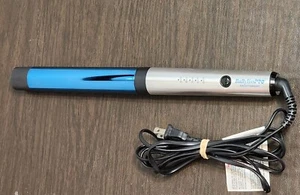 BABYLISS PRO Nano Titanium 1 1/4” Extended Barrel Curling Wand Iron WORKING BLUE - Picture 1 of 15