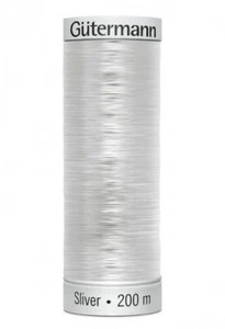 Gutermann Sulky Sliver Embroidery Thread 8021 - 200 Metres - each - Picture 1 of 1