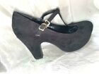 Woman Decollet Pumps Black Mary Jane Shoes UK5 Eu38 High Heel Plateau Schuhe