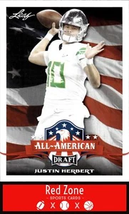 2020 Leaf Draft - #63 Justin Herbert NM/NM+ - Picture 1 of 2