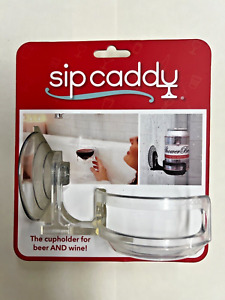 Clear Sip Caddy Wine & Beer Holder - NEW