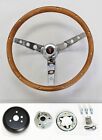 1969-1993 Pontiac GTO Firebird Grant Wood Chrome Steering Wheel Walnut 15"