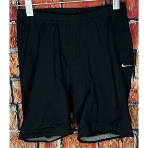 VTG Nike Fit Women’s Black Cycling Biking Shorts Small 4-6 Padded Leg Grip Ride - Picture 1 of 5