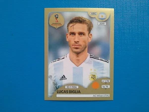 Figurine Panini World Cup Russia 2018 Gold n.281 Lucas Biglia Argentina - Imagen 1 de 1