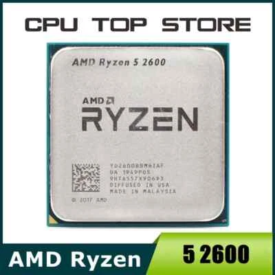 AMD Ryzen 5 R5 2600 3.4GHz 6-Core 12-Core CPU Processor Socket AM4 - Image 1 of 4