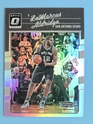 2016-17 Panini Donruss Optic LaMarcus Aldridge Holo Silver Prizm #115 Spurs - Image 1 of 2