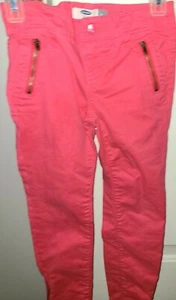 Girls Skinny Old Navy Pant ADJ Waist & Zip Pockets Zipper at side of Each Leg - Picture 1 of 12