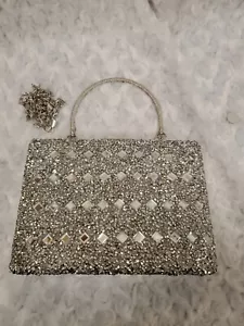 mini leather Black hand clutch - Picture 1 of 6