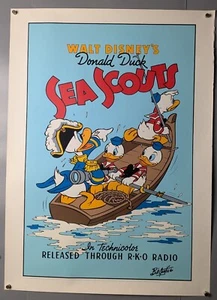 Walt Disney's Donald Duck Sea Scouts Ten Color Fine Art Serigraph Poster SIGNED! - Picture 1 of 8