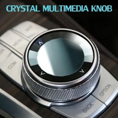 For BMW F25 F11 F20 iDrive NBT Car Crystal Multimedia Button Knob Cover Trim 1Pc - Image 1 of 4