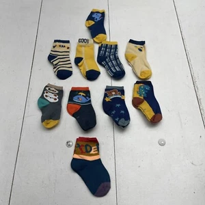 Youth Boys 10 Pack Multicolored Socks Size Small New - Picture 1 of 6