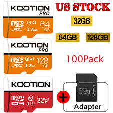 Lot 100X 32G 64G 128G Micro SD Card Memory Card for Mobile Device Storage Phone