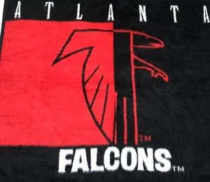 Biederlack Atlanta Falcons Blanket Throw Red & Navy 48X57 Made in USA - Picture 1 of 3