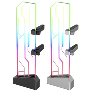 Tempered Glass Vertical Graphics Card Holder Stand Base VGA GPU Support - Afbeelding 1 van 10