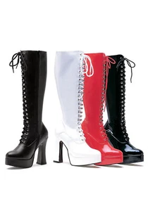 Ellie Shoes 557-GINA Women's 5 Inch Heel Stretch Knee Boot With Inner Zipper - Picture 1 of 3