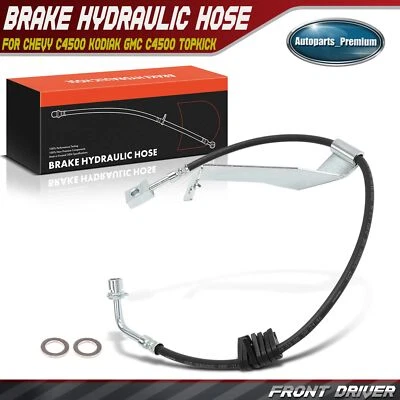 Front LH Brake Hydraulic Hose for GMC C5500 Topkick Chevy C5500 Kodiak 2003-2009 - Image 1 of 4