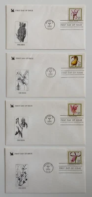Scott #2076-2079 Orchids FDC Readers Digest Cachet - Free Shipping (9) - Image 1 of 2