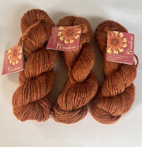 NEW Mirasol K'aacha Yarn Skeins Lot Orange Shade 12041 Dyelot 91304 Wool Peru - Picture 1 of 4