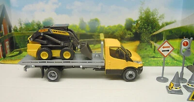 Juego de construcción minicargadora New Holland L228 en Iveco Daily, NewRay, nuevo Foto 1 de 4
