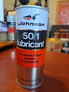 Vintage Johnson 50/1 Lubricant For 2 Cycle Outboard and Snowmobile - Picture 1 of 6