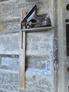 VINTAGE STANLEY NO.21 COMBINATION SQUARE - Picture 1 of 2