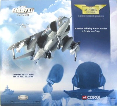 CORGI AVIATION ARCHIVE HAWKER SIDDELEY AV-8A HARRIER U.S. MARINE CORPS AA32403 - Image 1 of 4