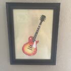 Gibson Les Paul Standard Cherry Sunburst Electric Guitar Framed Cross Stitch
