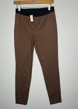 Talbots Brown Soho Leggings Double Knit Twill Ankle Pants Size 4 Nwt
