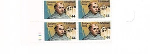 Estampillas de EE. UU. correo aéreo c116 padre junipero serra 9 bloques de placas en subasta CV $99.00 - Imagen 1 de 1