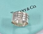 Tiffany & Co Sterling Silver Solid Ring 1837 10mm Ring Large (11) V-W
