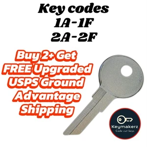 Honda Outboard Marine Boat Keys Replacement Key Cut to Your Code 1A-2F - Picture 1 of 2