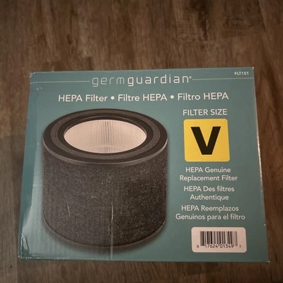 Genuine GermGuardian FLT151 Replacement HEPA Air Filter Size V Germ Guardian - Image 1 of 3
