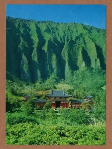 Byodo-in Temple Valley Kaneohe Oahu Hawaii Koolau UNP Continental Postcard - Picture 1 of 2