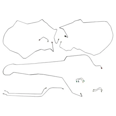 1962-65 Chevrolet Chevy II Nova Complete Power Disc Conversion Line Set Kit OE - Image 1 of 4