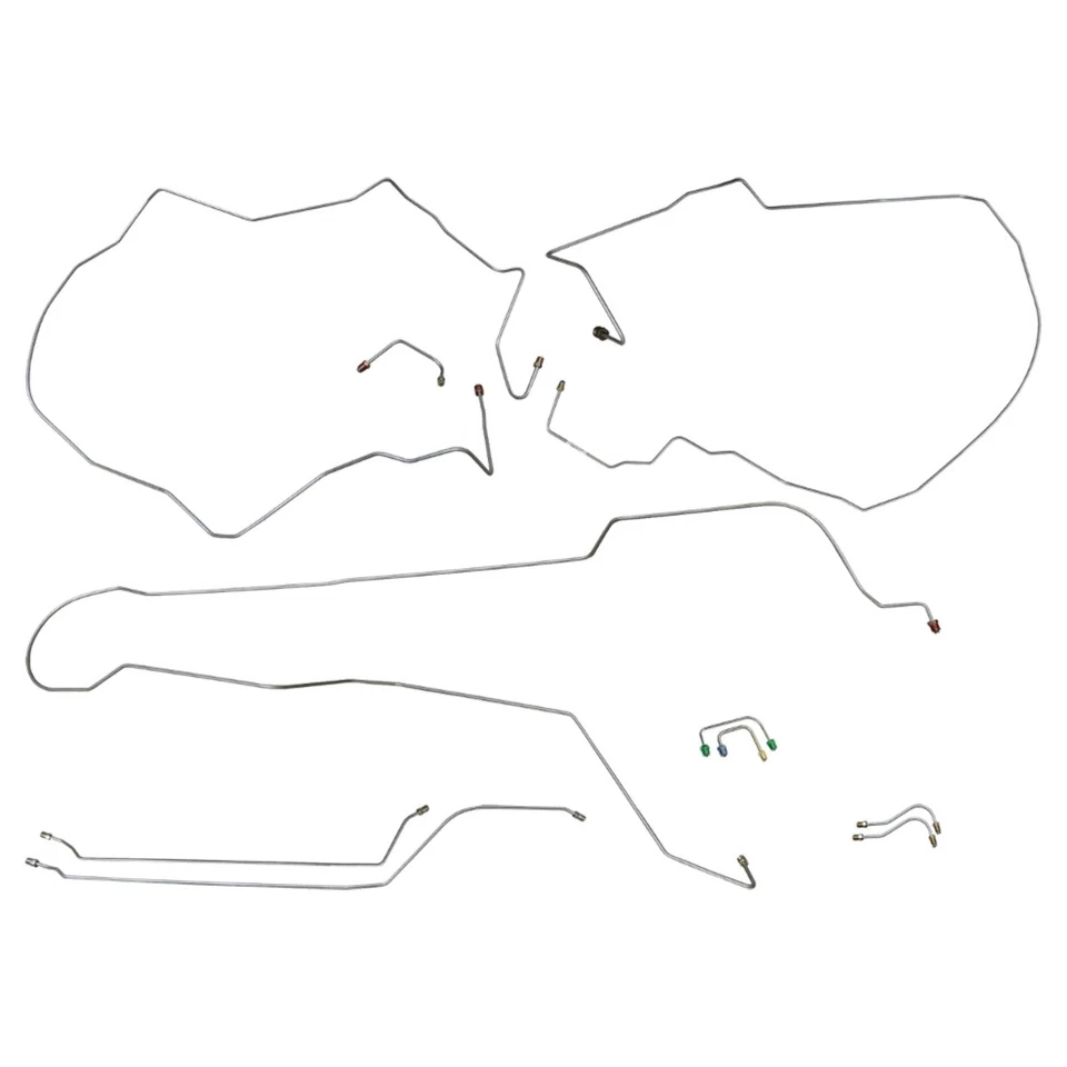 1962-65 Chevrolet Chevy II Nova Complete Power Disc Conversion Line Set Kit OE - Image 1 of 4