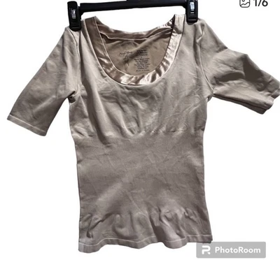 Heavenly Shapewear Pullover Compression Top stretchy short sleeve Size Large - Image 1 of 4