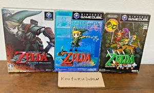 Gamecube The Legend of Zelda Twilight Princess + The Wind Waker + Four Swords GC - Picture 1 of 5