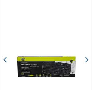 Gear Head Wireless 2.4GHz Keyboard And Mouse No Receiver Black Computer Tech - Picture 1 of 6