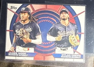 2025 Topps Series 2 - Dynamic Duos James Wood, Dylan Crews #DD-6 (RC) - Picture 1 of 2