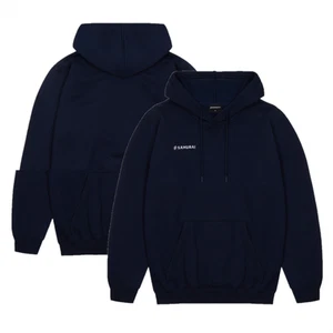 Samurai Men's Rugby Hoodie Navy Logo Top - New - Picture 1 of 3
