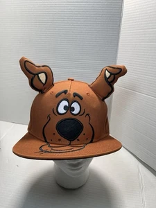 Scooby Doo Mütze bestickt Charakter Gesicht Erwachsene verstellbar Druckknopflasche 3D Ohren - Bild 1 von 10
