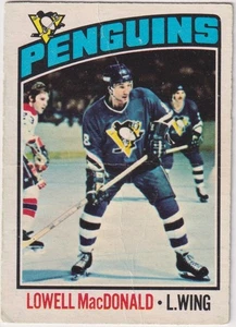 1976-77 O-pee-chee NHL #33 Lowell MacDonald Penguins (crease) - Picture 1 of 2