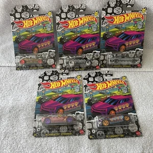 Hot Wheels Komplettsatz 5 2021 Halloween Day of the Dead Autos Mattel DMG PKG - Bild 1 von 5