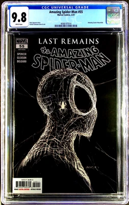 Amazing Spider-Man #55 (2021) CGC 9.8 NM/MT Gleason 1st Print Black/White Cover - Image 1 of 2