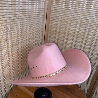 Sombrero de Vaquera/Vaquero Western Express Inc Rosa Nuevo con Etiquetas Talla S/M Foto 1 de 4