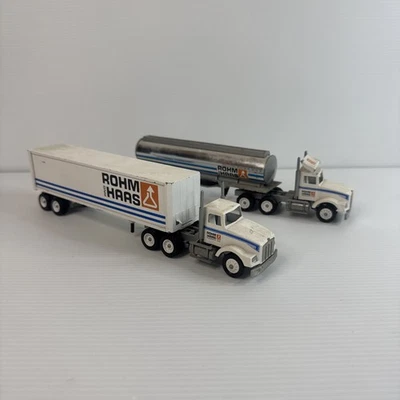 Camión remolque diecast Winross 1993 ROHM + HAAS 1/64 1 de 600 lote de 2 Foto 1 de 4