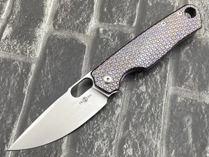 Twosun TS430-N690-Color Folding Knife N690 Titanium Handle Flipper Pocket Knife - Picture 1 of 11
